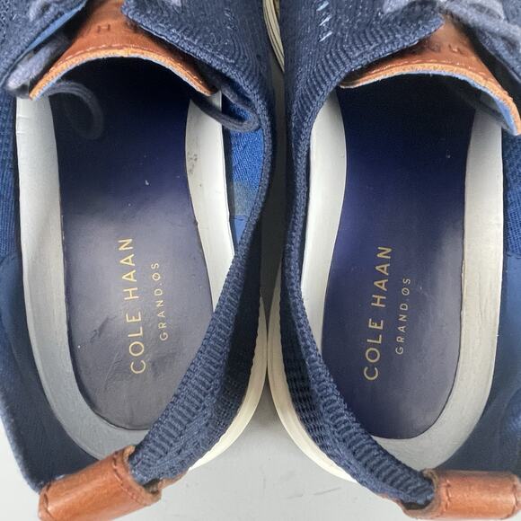 Cole Haan OriginalGrand Stitchlite Men 10.5M Blue Oxford Casual Dress Shoe EUC main image 4